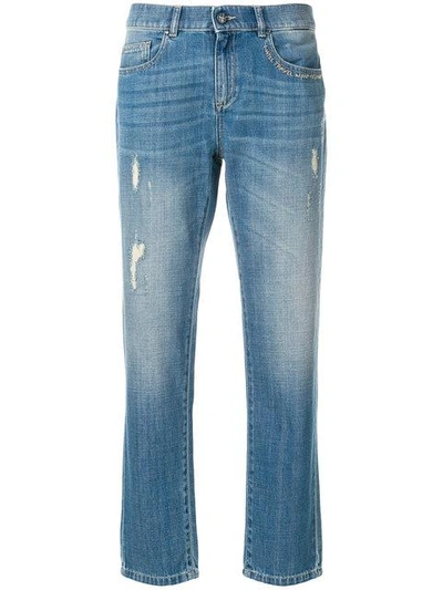 Ash Tapered Jeans In Blue