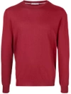 Paolo Pecora Crew Neck Sweater - Red