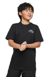 Nike Kids' Sportswear Cotton Graphic T-shirt In Black
