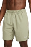 Nike Dri-fit Challenger Unlined Athletic Shorts In Neutral Olive/ Reflective Silv