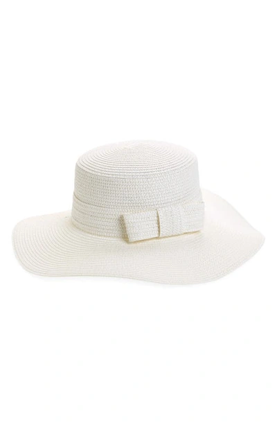 Nordstrom Straw Boater Hat In White