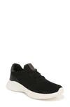 Naturalizer Emerge Slip-on Sneaker In Black/white Flyknit Fabric