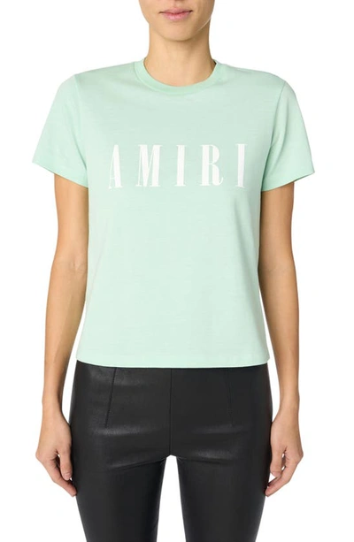 Amiri Ma Core Logo Tee In Green-cotton Jersey