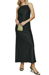 Reformation Selia Open-back Linen Maxi Dress In Black