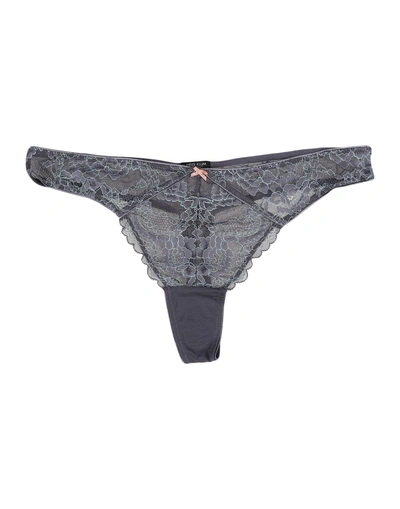 Heidi Klum Intimates Thongs In Grey