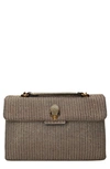 Kurt Geiger Kensington Small Chain Shoulder Bag In Dark Beige