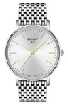 Tissot Men's Swiss Everytime Stainless Steel Bracelet Watch 40mm In Silver