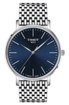 Tissot Men's Swiss Everytime Stainless Steel Bracelet Watch 40mm In Grey