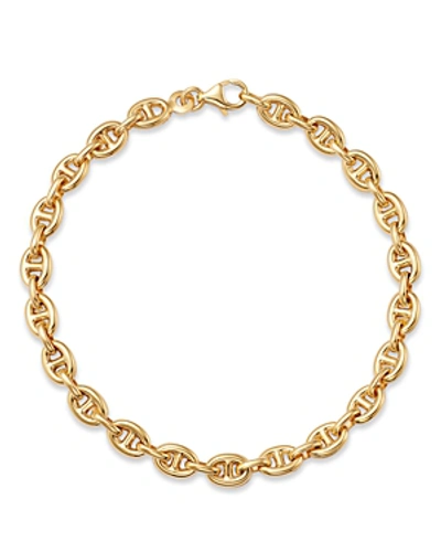 Alberto Amati 14k Yellow Gold Puff Mariner Link Chain Bracelet