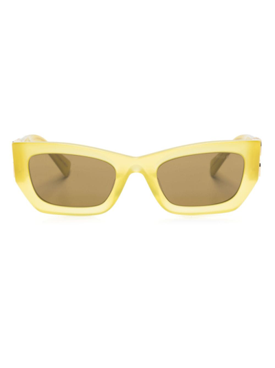 Miu Miu Glimpse Sunglasses In Yellow