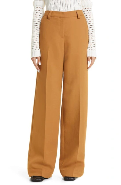 Aknvas Elin Wide Leg Pants In Camel