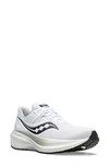 Saucony Triumph 20 Running Shoe In White/ Black