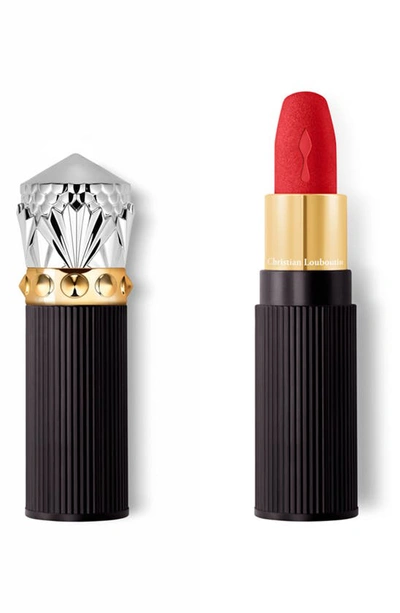 Christian Louboutin Rouge Louboutin Velvet Matte On The Go Lipstick In Diva Fire 007