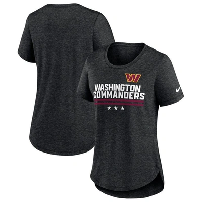 Nike Women's Local (nfl Washington Commanders) T-shirt In Heather Black