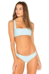 Kaohs Hampton Bikini Top In Baby Blue