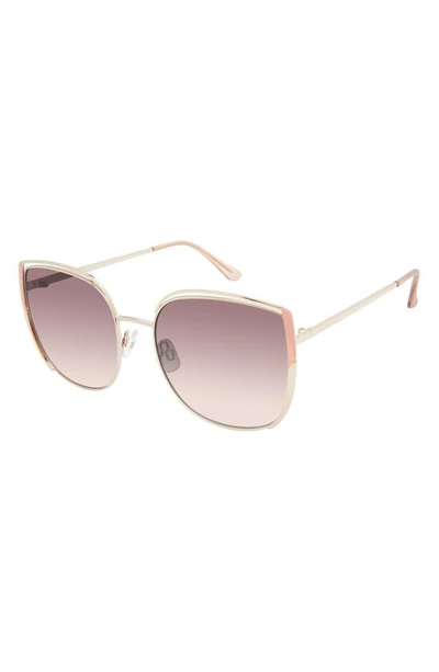 Vince Camuto 57mm Square Sunglasses In Gold Rose