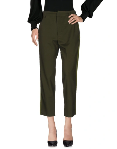 Pinko Casual Trousers In Military Green