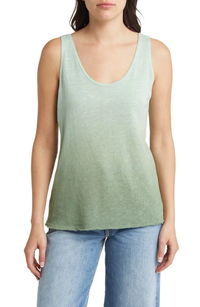 Treasure & Bond Ombré Knit Tank In Teal Turquoise- Green