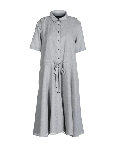 Armani Exchange Midi Dresses In Grey