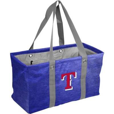 Logo Brands Texas Rangers Crosshatch Picnic Caddy Tote Bag In Navy