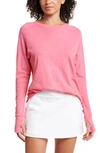 Zella Relaxed Long Sleeve T-shirt In Pink Caliente