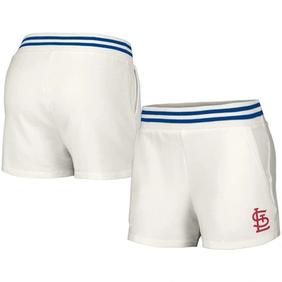 Lusso White St. Louis Cardinals Maeg Tri-blend Pocket Shorts
