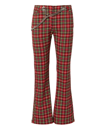 Miaou Morgan Plaid Flare Pants
