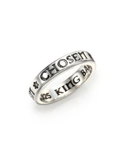 King Baby Studio Sterling Silver Chosen Star Band Ring