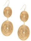 Petite Grand Double Espiral Earrings - Metallic