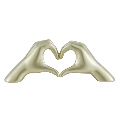 Finesse Decor Heart Hands Champagne Gold