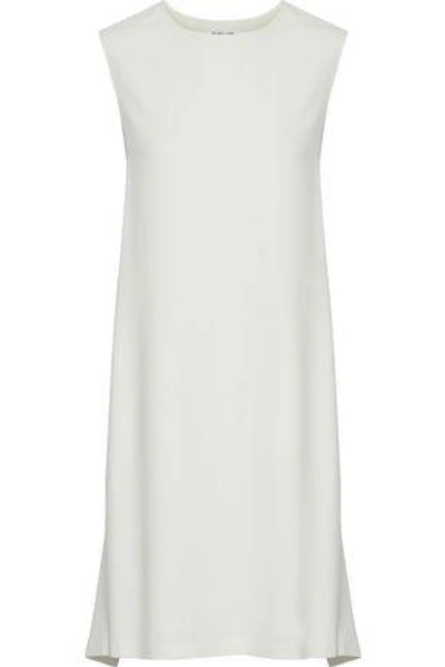Helmut Lang Woman Apron Mini Tie-back Crepe Dress White