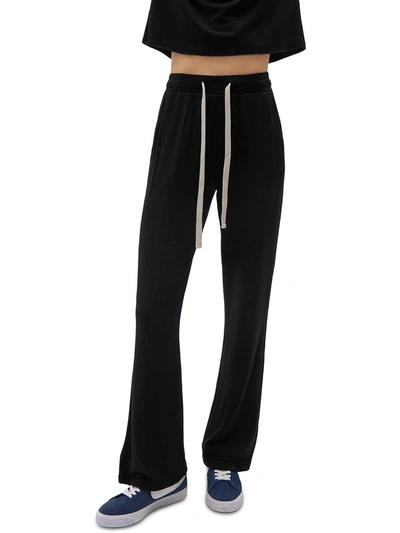 Splits59 Womens Fleece Loungewear Sweatpants In Black