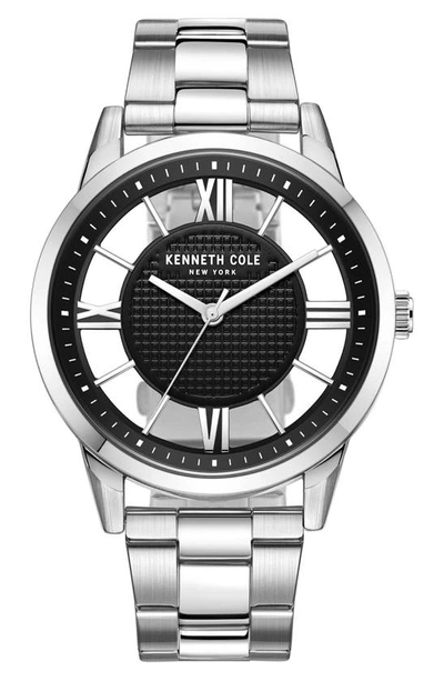 Kenneth Cole Transparency Bracelet Watch, 45mm In Silver