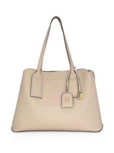 Marc Jacobs The Editor Leather Tote In Light Slate