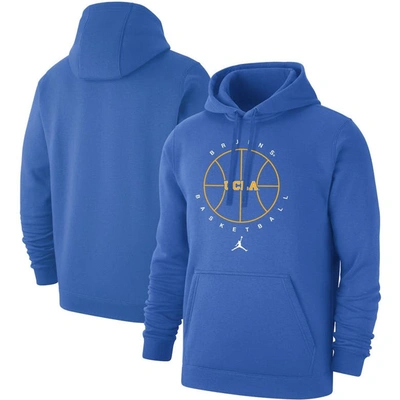 Jordan Brand Blue Ucla Bruins Basketball Icon Club Fleece Pullover Hoodie