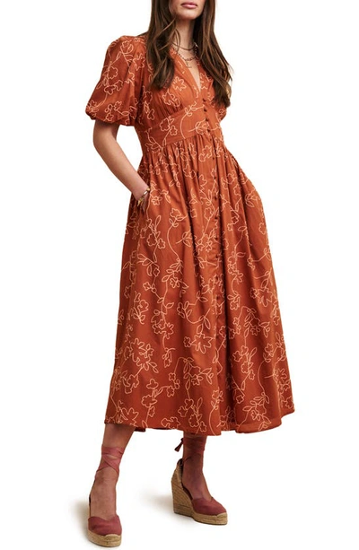 knee length dresses for ladies Khaki Ariel Midi Dress main image 1