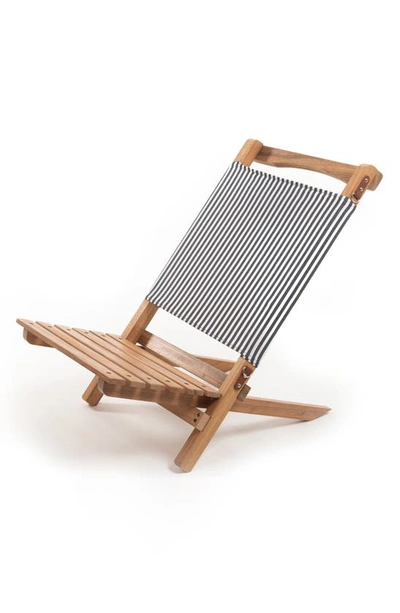 Business & Pleasure The 2-piece Chair In Laurens Navy Stripe