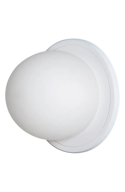 Renwil Round Wall Sconces In Raquel White