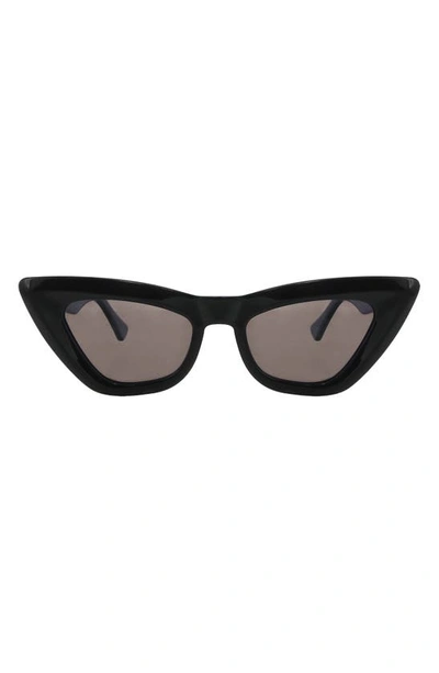 Banbe The Helena Polarized Cat Eye Sunglasses In Black-jet