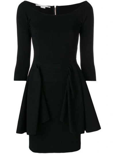 Stella Mccartney Ruffle Detail Dress In Black