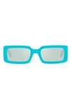 Dolce & Gabbana 53mm Rectangular Sunglasses In Azure