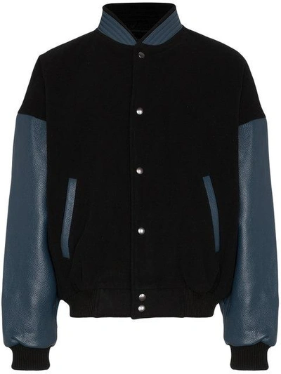 Willy Chavarria Dugout Bomber Jacket In Black