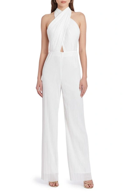 Amanda Uprichard Women's Rivera Sleeveless Halterneck Jumpsuit In White