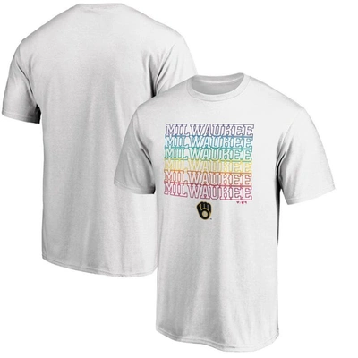 Fanatics Branded White Milwaukee Brewers City Pride T-shirt