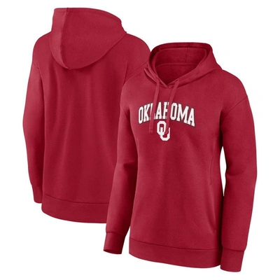 Fanatics Branded Crimson Oklahoma Sooners Evergreen Campus Pullover Hoodie