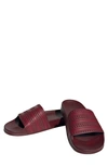 Adidas Originals Adilette Sport Slide In Shadow Red/ Burgundy