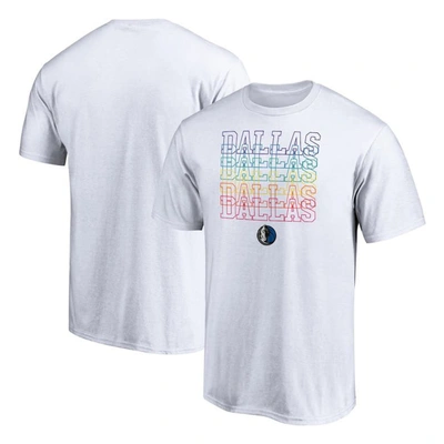 Fanatics Branded White Dallas Mavericks Team City Pride T-shirt