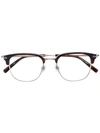 Matsuda Square Glasses In Brown
