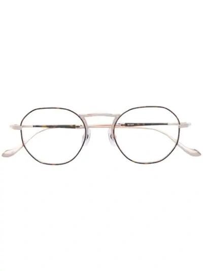 Matsuda Round Glasses In Brown