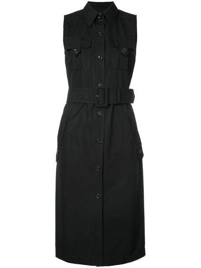 Derek Lam Sleeveless Utility Shirt Dress